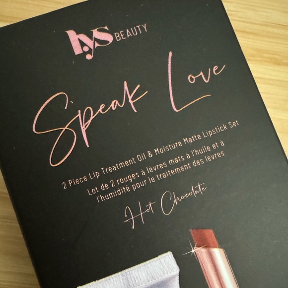 NEW Lys Speak Love Lip Treatment Oil and Moisture Matte Lipstick, Hot Chocolate - Picture 3 of 4